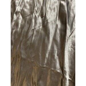 Zara Woman's Silky Satin Classy Skirt Size M Metallic Gold Pre-Owned